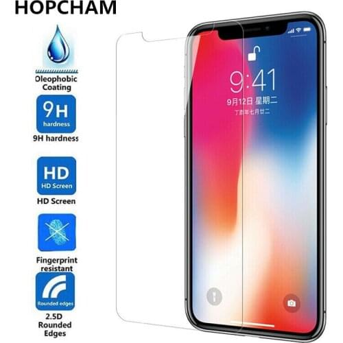 2.5D 9H Screen Protector Tempered Glass For iPhone 6 6S 5S 7 8 Plus SE 4S 5 5C XR XS Max Protective Glas For iPhone X Flim Glass