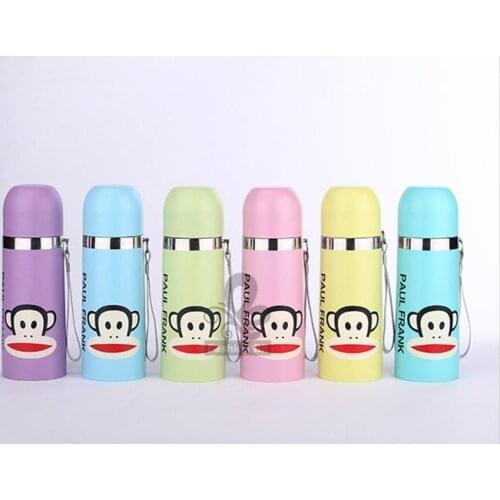 1PC Stainless Steel Water Bottle Insulated Tumbler Lovely Animal Pattern Vacuum Thermos Cup For Women Kids water Bottle KI 3086