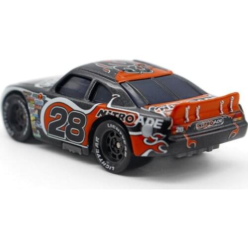 100% Origina Pixar Cars 2l NO.28 Racer 1:55 Scale Diecast Metal Alloy Model Car Brio Cute Toy For Kids Gifts Lightning McQueen