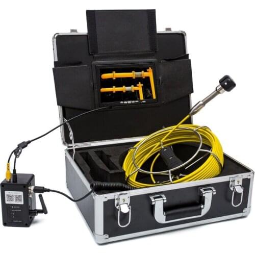 20/50 Pipe Inspection Video Camera, 8GB TF Card DVR IP68 Drain Sewer Pipeline Industrial Endoscope with 9" Monitor