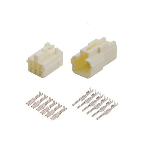 200 sets 6 Pin Plastic Parts 2.2A Car Connector Automotive Plug with Terminal DJ7062Y-2.2-11/21