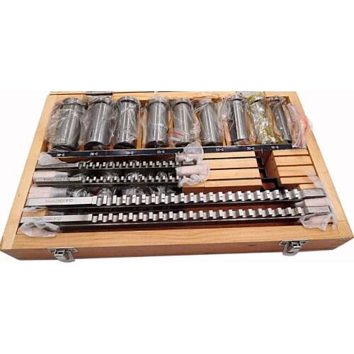 22Pcs HSS Groove Keyway Broach Bushing Shim Set 12-30 Metric System Keyway Tool Set For CNC