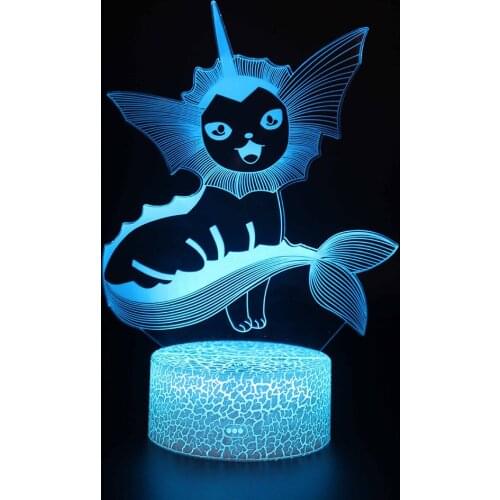3D Night Light Remote Control Colorful Gift Lamp Cute Toy Gift Cartoon Atmosphere Lamp For Children Kids Room Bulb Led Outlet