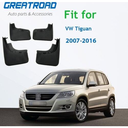 4Pcs Car Front Rear Fender Flares Sludge Splash Guards Mud Flaps Mudflap Mudguards for VW Tiguan 2007-2016