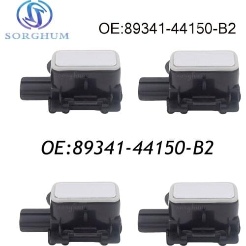 4pcs New PDC 89341-44150-B2 Bumper Parking Distance Control Sensor For Lexus GS300 350 430 450 460 Premium Silver