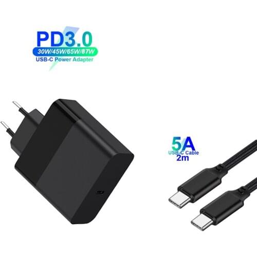 USB C Power Adapter PD/QC3.0 65W/60W/45W/30W/18W TYPE-C Fast Wall Charger For MacBook/iPad/iPhone 12 Pro MAX 11 SAMSUNG Tablet