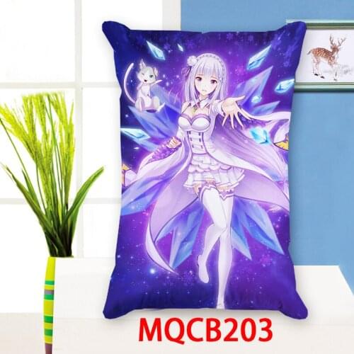 Re - Zero kara Hajimeru Isekai Seikatsu Rectangle Pillow Case Anime Pillowcase Decorative Pillow cover chritmas gifts