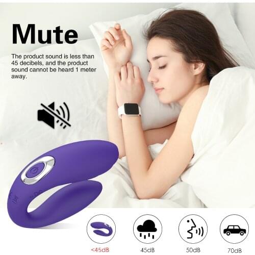 Double Head Vibration U Type Vibrator For Couples Lesbian 10Speed Double Motor Vibrator G Spot Clitoris Stimulator Adult Sex Toy