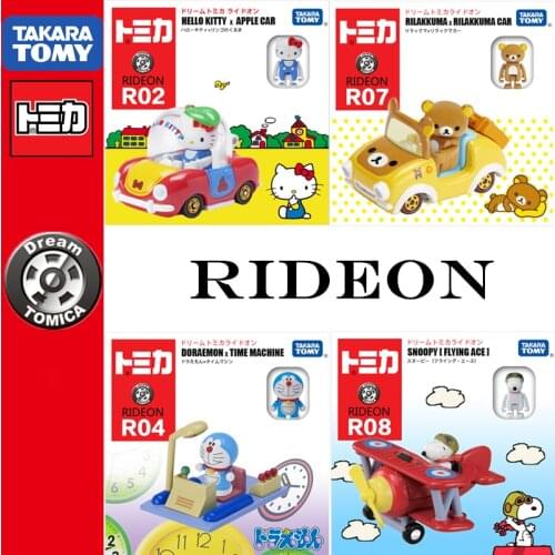 Takara Tomy Tomica Dream Ride On Series Hello Kitty RILAKKUMA MINION/STUART DORAEMON SNOOPY CRAYON SHINCHAN Diecast Car Toys