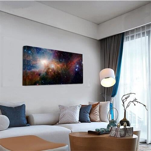 Space The Universe Solar Landscape Poster Prints Oil Painting On Canvas Wall Art Murals Pictures For Living Room Decoration