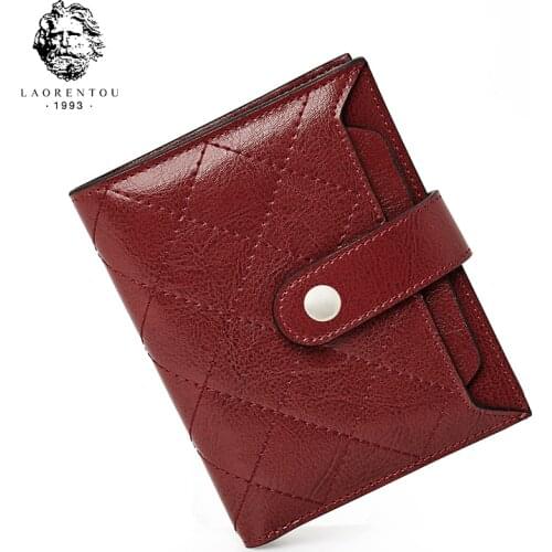 LAORENTOU Womens Folding Diamond Wallet Ladies Card Case Coin Purse Multifunctional Short Wallet Birthday Gift