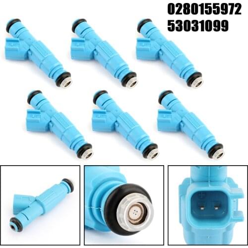 Artudatech Set of 6 0280155972 fuel injectors For Liberty for Ram 1500 3.7L V6 2002 2003 53031099 53031099