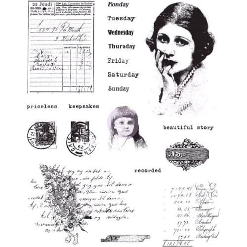 Week Clear Stamps Scrapbook Paper Craft Clear stamp scrapbooking A0528