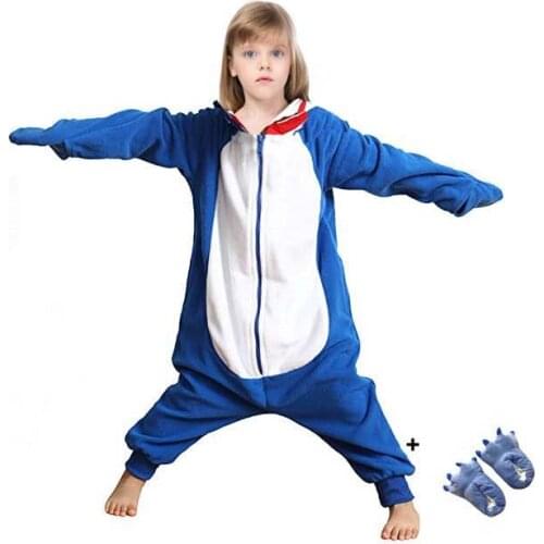 Family Costume Shark Cartoon Childrens Onesie Pajamas Animal Cosplay Costume Men Woman Boy Girl Christmas Raccoon Kigurumi