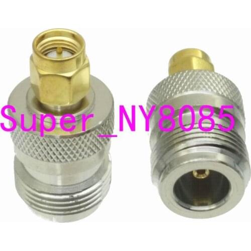 Adapter N female jack to SMA male plug straight RF COAXIAL