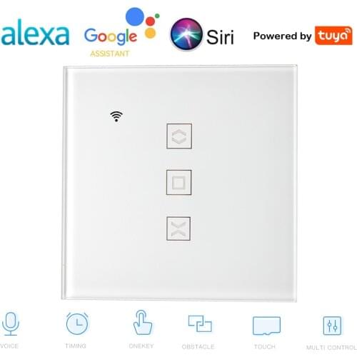 Tuya EU WiFi Curtain Switch for Electric Motor Roller Shutter Blinds Shades Smart Home Works with Alexa Google Home Siri