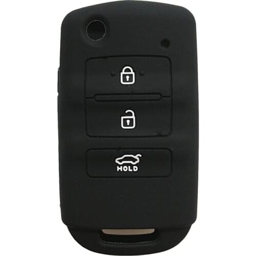Silicone Car Key Cover Case For Kia K7 K9 Cadenza 3 Buttons Remote Control Key Holder Protector Car Accessories Key Fob Bag Set