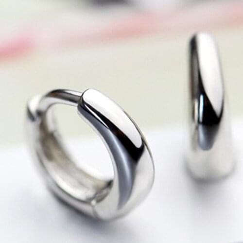 Vintage Circle Round Stud Earrings For Women Silver Color Geometric Earrings Brinco Trendy Fashion Jewelry Gifts