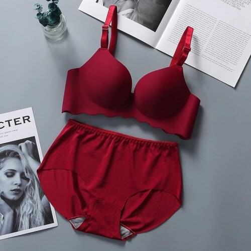 High Quality Black Underwear Women Push Up Bra Set Brassiere Thick Deep V Bras Lingerie Sets Sexy Panties BC Cup