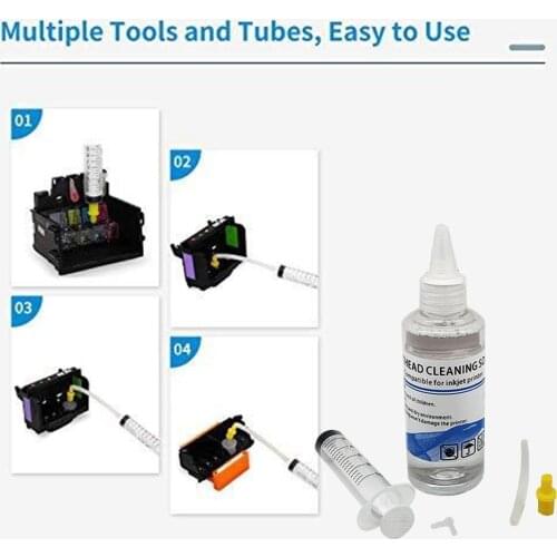 Printerhead Cleaning Fluid Wash Liquid Cartridge Dye For Brother Ink For Epson Head For hp For Canon Ink Printer Q1K1