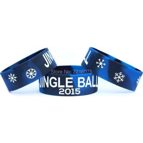 300pcs One Inch Jingle Ball 2015 - Concert Tour wristband silicone bracelets free shipping by DHL express