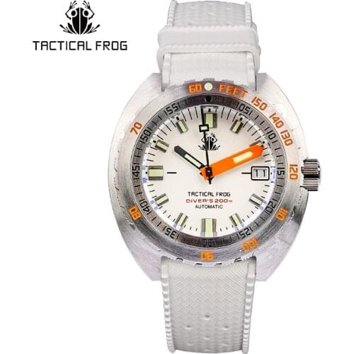 Tactical Frog SUB 300T Mechanical Wrist Watch NH35 Automatic Stainless Bracelet Green Luminous Diving Men Watches 2021 Luxury