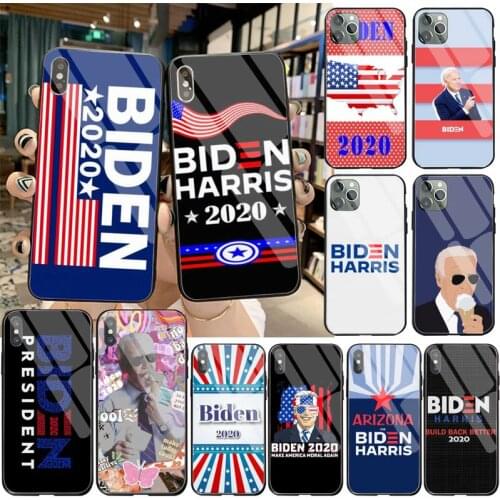 HOTCASHOP 2020 JOE BIDEN Phone Case Tempered Glass For iPhone 12 pro max mini 11 Pro XR XS MAX 8 X 7 6S 6 Plus SE 2020 case