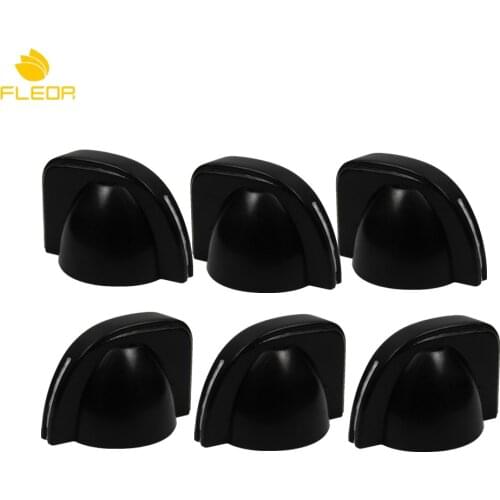 FLEOR 6pcs Vintage Black Small Chicken Head Knobs Guitar Effect Pedal Amp Amplifier Speed Control Knobs