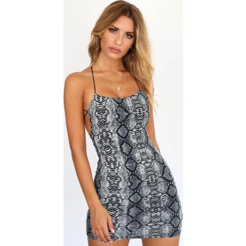 Laertes Fashion Sexy Mini Dress Spaghetti Strap Vintage Off Shoulder Backless Sleeveless Bandage Bodycon Dresses Party Club