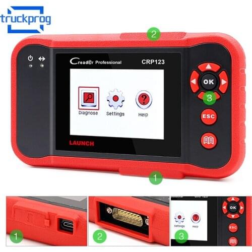 LAUNCH Creader CRP123 CRP 123 Car Code Reader Scanner Support Engine/ABS/SRS/Transmission Auto diagnostic tool