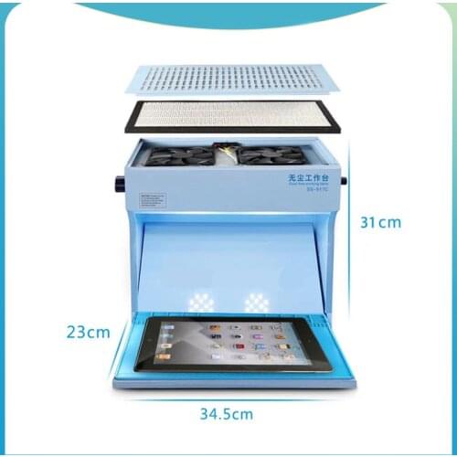 Miniature Cleaner Dust Free Room Work Table LCD screen Repair Machine Cleaning Room purification station for Mobile Phone LCD