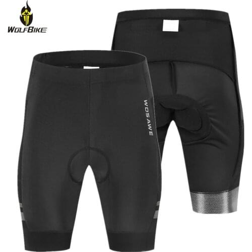 WOLFBIKE Mens Cycling Shorts Breathable Non-slip Gel Padded Baggy Tight Mountain Road Bike Bicycle Sports Wear MTB Biker Short