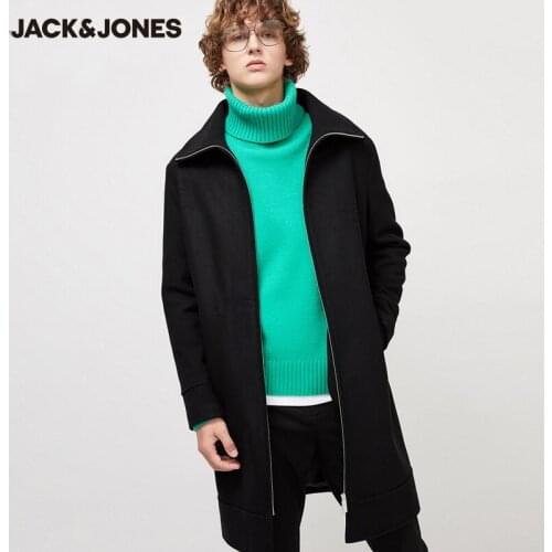 Jack Jones Winter Mens Mid Long Woolen Coat Jacket 219427524