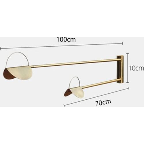 Gold geometric line wall lights Nordic Wall Lamp for living room bedroom bar lighting iron art Lustre