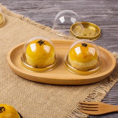 Wholesale 200pcs/lot Clear Plastic Cake Container Bakery Gift Box