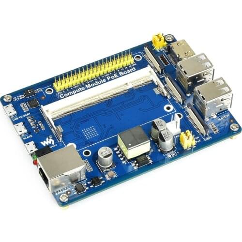 Compute Module PoE Board, With PoE Feature,For Developing With Raspberry Pi CM3 / CM3L / CM3+ / CM3+L