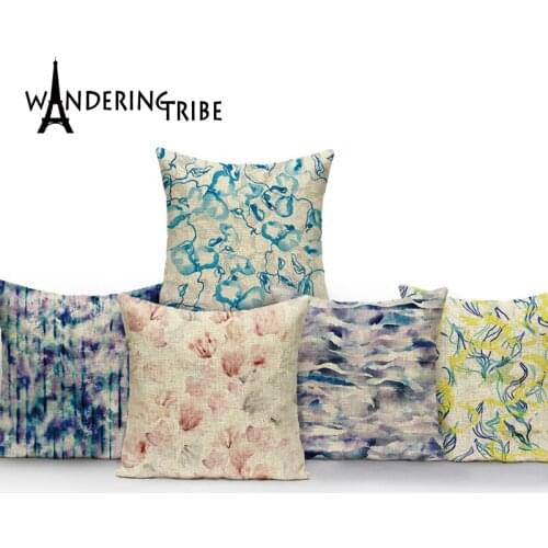 Plant Pattern Throw Pillow Covers Abstract Style Decorative Pillows for Sofa Throw Pillows Decorat Cushion Personalized Gift