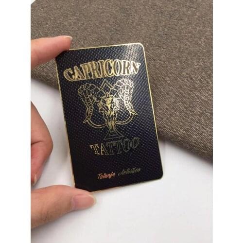 Special base high-gade Gold black metal cards