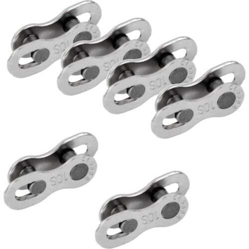 Bike Chain Links, 6 Pairs Bicycle Chain Connector Heavy Duty Quick Release Cycling Link for 10 Speed