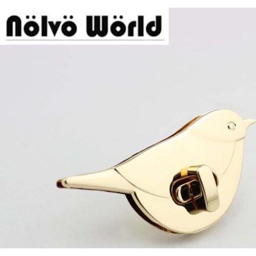 10/20sets 70*33mm NEW Fashion Metal Bird lock Twist lock accessories Bags Trunk Locks for Suitcase bag purse making wholesale