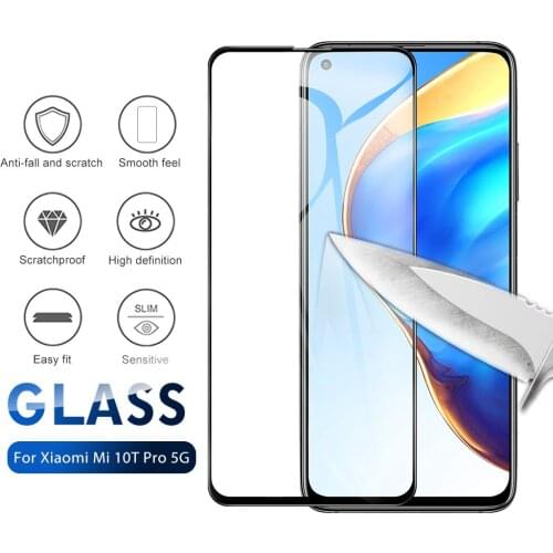 Protective Tempered Glass For Xiaomi Mi 10 10T Lite Pro 5G Full Cover Screen Protector Glass For Xiaomi Mi 10T Lite Pro 10 Lite