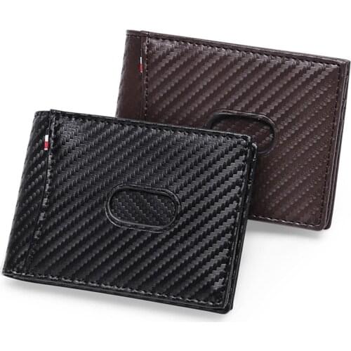 1Pc Portable Men Wallet Leather RFID Anti-theft Foldable Coin Purse Credit Card Money Clip Coin Purse