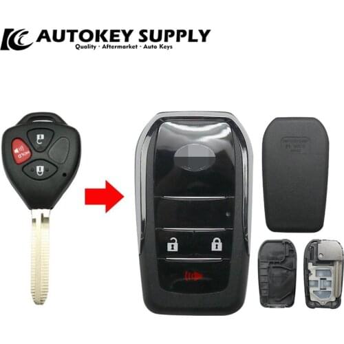2-1 Buttons Suitable for Toyota Camry RAV4 Reiz Vios Crown car straight remote control modified folding key shell AKTYF126