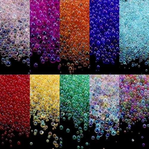 20g Tiny Crystal Glass Balls Rhinestones For Nails Microbead Caviar Beads Resin Filling for Silicone Mold UV Resin Epoxy Filler