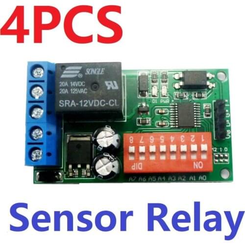 4PCS DC 12V Timer Delay Relay Board PLC Cycle Time Switch Module for PIR RCWL-0516 HC-SR505 SW-420 MQ-2 Sensor LED Lamp Light