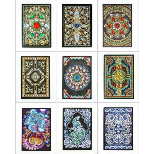 EverShine DIY Colorful Special Shaped Diamond Painting 60 Pages Notebook Sketchbook Diamond Embroidery A5 Diary Book Mosaic Kits