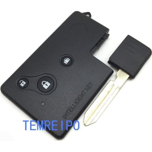 10pcs/lot for nissan Teana key case shell 3 buttons smart key card with key blade car key shell for nissan Teana