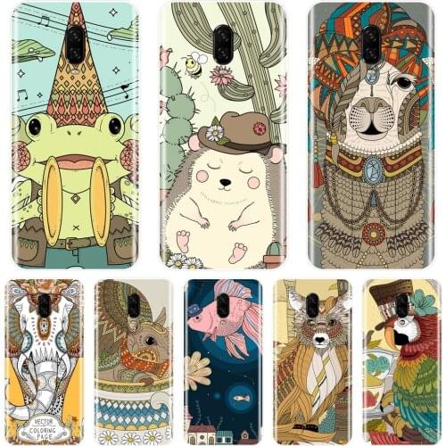 Phone Case For One Plus 6 6T 5 5T 3 3T Rabbit Elephant Fish Alpaca Fox Soft Silicone Back Cover For OnePlus 3 3T 5 5T 6 6T Case