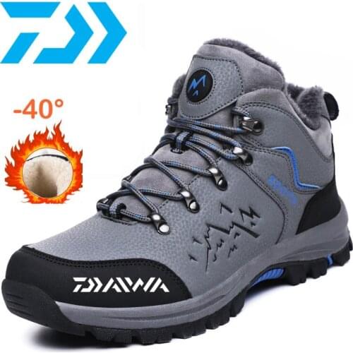Daiwa New Winter Daiwa Fishing Shoes Mens Snow Waterproof Cotton Fishing Shoes Outdoor Non-slip Fishing Shoes Daiwa 2021