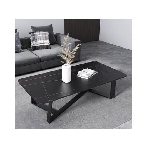 Coffee table living room small apartment household marble simple Nordic living room light luxury rock slab rectangular coffee ta